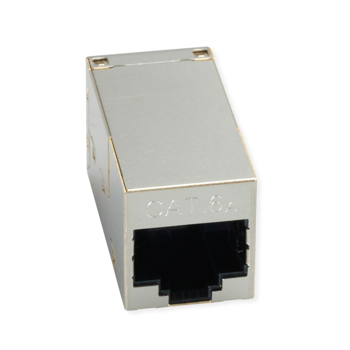 ROLINE RJ-45 Kupplung geschirmt, Cat.6A (Class EA), silberfarben