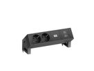 BACHMANN DESK2 2xSchutzkontakt USB A&C, USB Charger 22W 0,2m GST18 Schwarz