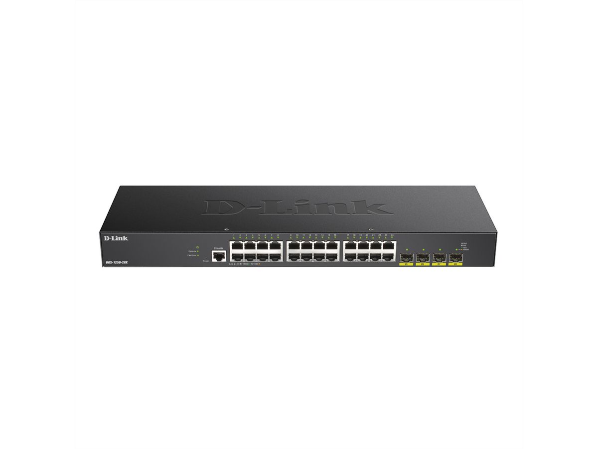 D-Link DGS-1250-28X Gigabit Switch 28-Port Smart Managed 4x 10G