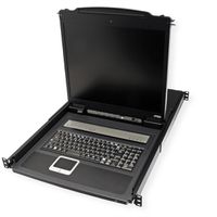 ATEN CL1308N KVM-Switch, 48cm TFT, VGA, PS/2-USB, 8 Port, CH-Layout