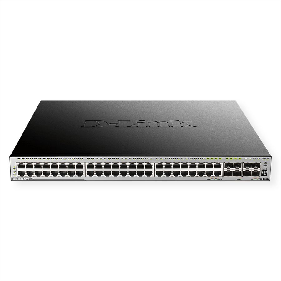 D-Link DGS-3630-52PC/SI/E 52-Port Layer 3 Gigabit PoE Stack Switch (SI)