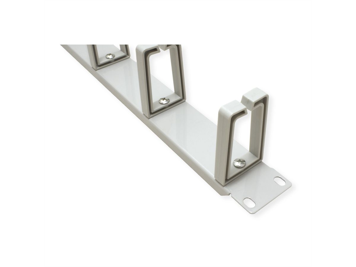 VALUE 19"-Frontplatte, h/v Kabelführung, Typ C, grau