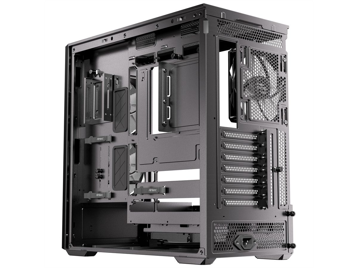 ANTEC FLUX Rear ATX/Micro-ATX/ITX Midi Tower PC Gehäuse , schwarz