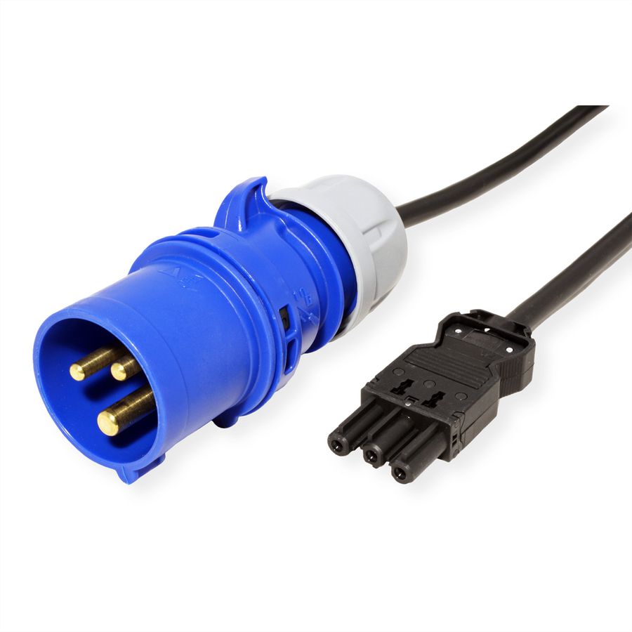 SCHROFF Anschlussleitungen für Wieland Steckdosenleisten - KABEL GST18-IEC60309 1,0M