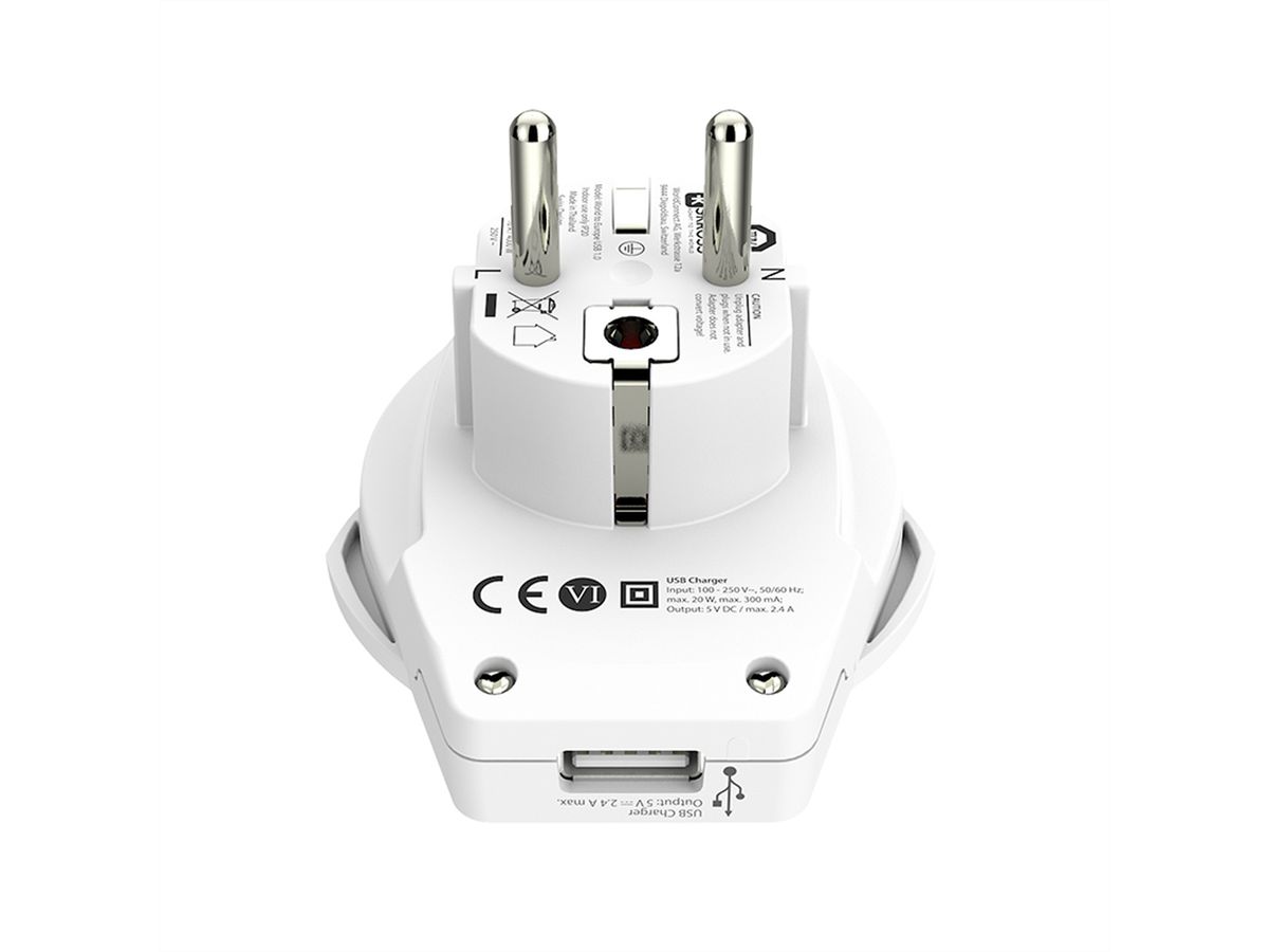 Skross World to CH+IT+BRA USB