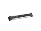 BACHMANN CONNECTUS 6xCEE7/3, 1xSPD 1xSchalter 2,0m CEE7/7 Grau
