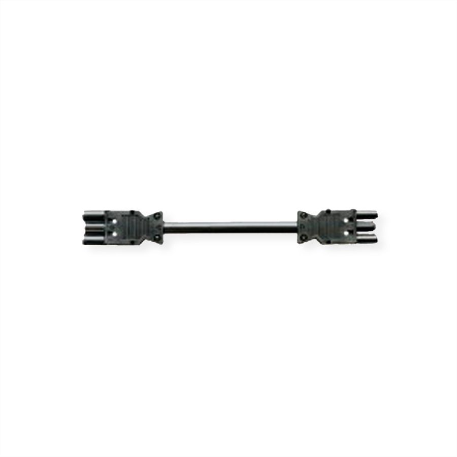 BACHMANN Geräteverlängerung GST18-3 Stecker/Kupplung, Halogenfrei, schwarz, 2 m