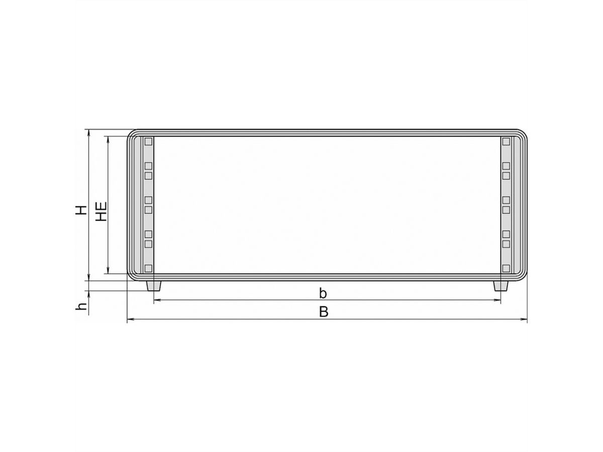 SCHROFF 19"-Gehäuse 3 HE - COMPTEC GEHAEUSE 3HE 500T