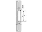 SCHROFF Frontplatte SUB-D Ausbruch - TEILFRONTPL.3HE 4TE 1X25 DC