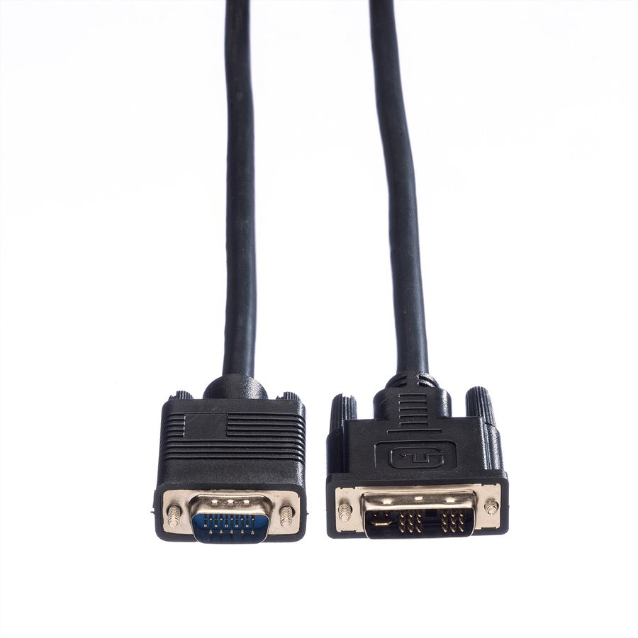 VALUE DVI-VGA Kabel, DVI (12+5) ST - VGA ST, 2 m
