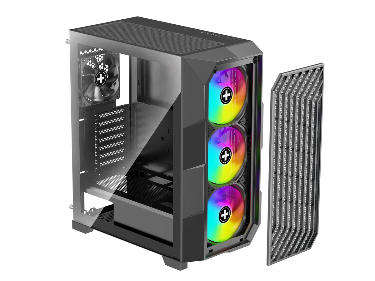 XILENCE Xilent Breeze II ATX PC Case black, X812.ARGB Gaming ATX PC Case schwarz