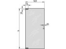 SCHROFF Glastür, 120°-Öffnungswinkel - SEKURIT-TUER 38HE 553B