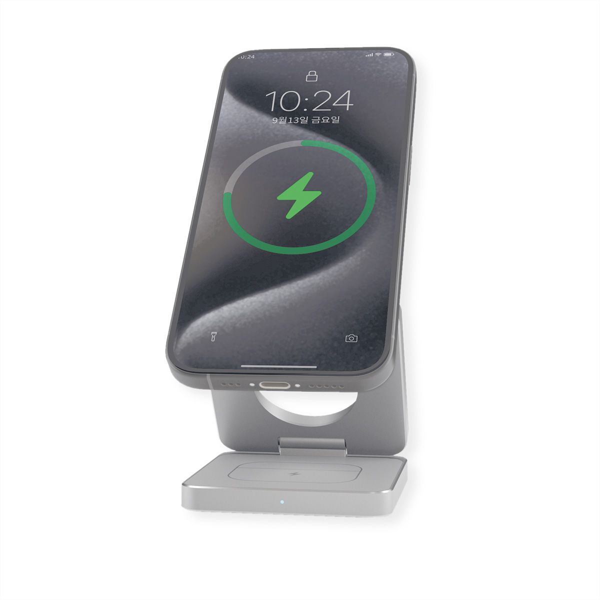 ROLINE 3-in-1 Induktions-Ladestation, faltbar, für Apple