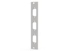 SCHROFF Frontplatte SUB-D Ausbruch - TEILFRONTPL.3HE 4TE 3X9 DC
