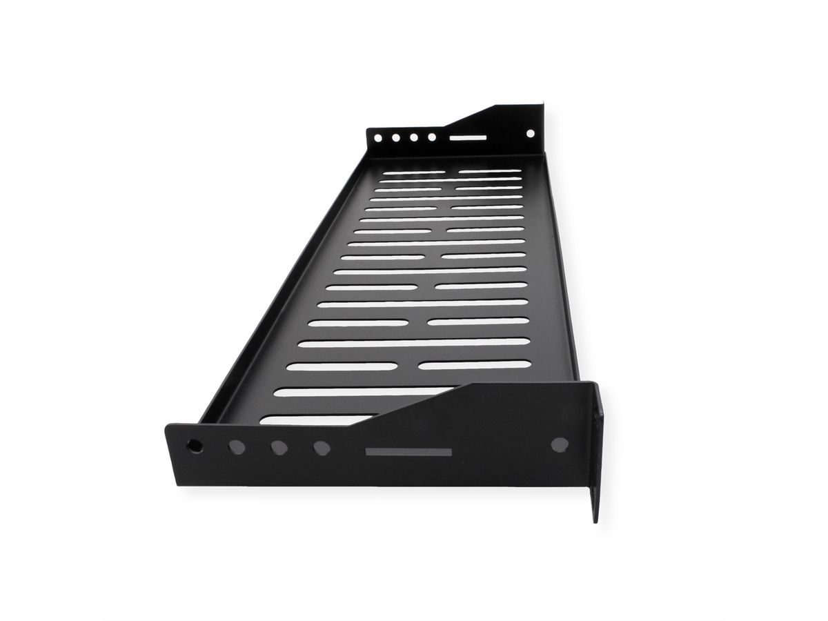 VALUE 19-Zoll-Geräteträger 1 HE, T: 150mm, max. 10 kg, U-Form, schwarz