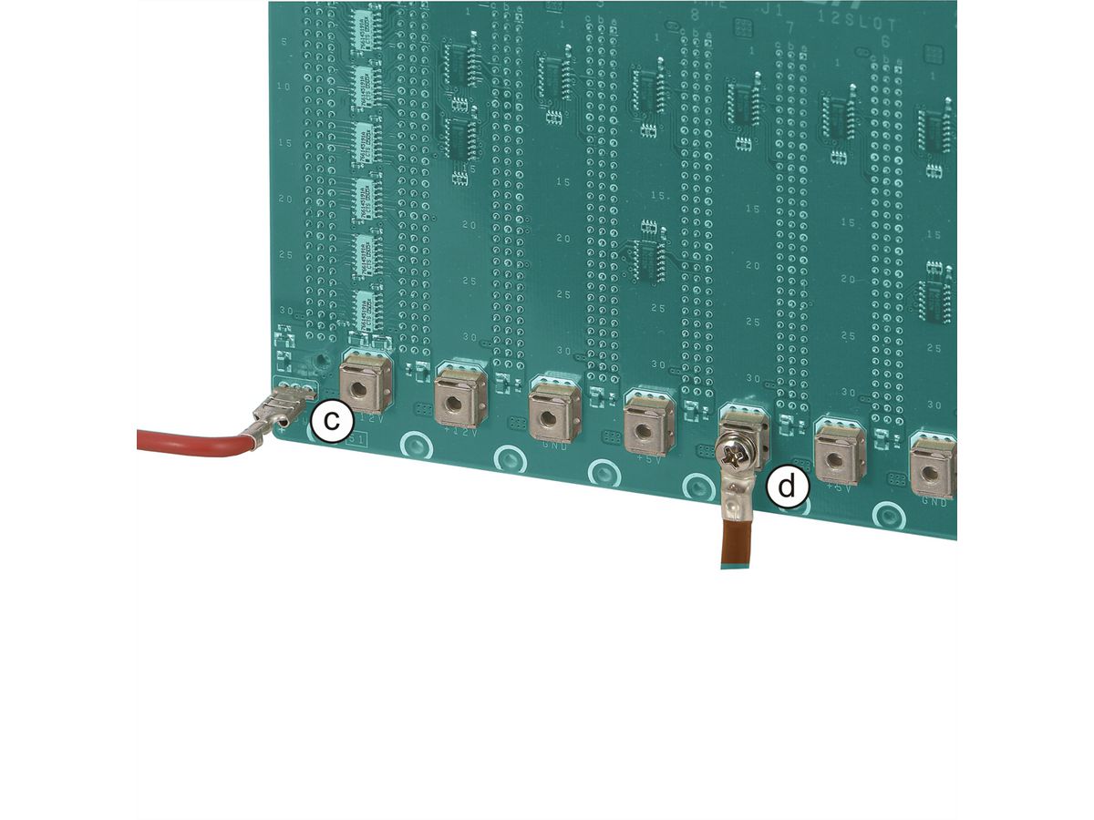 SCHROFF BUSPLATINE 6SLOT VME J2 SMD