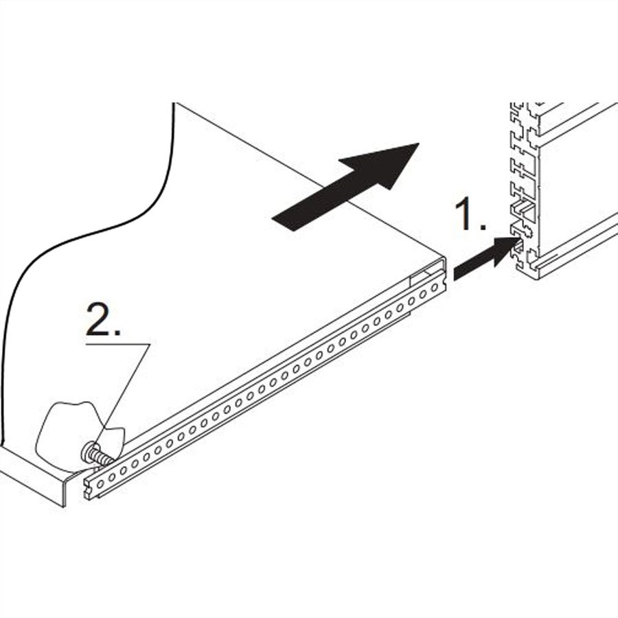 SCHROFF Montageplatte - CHASSISPLATTE 210T