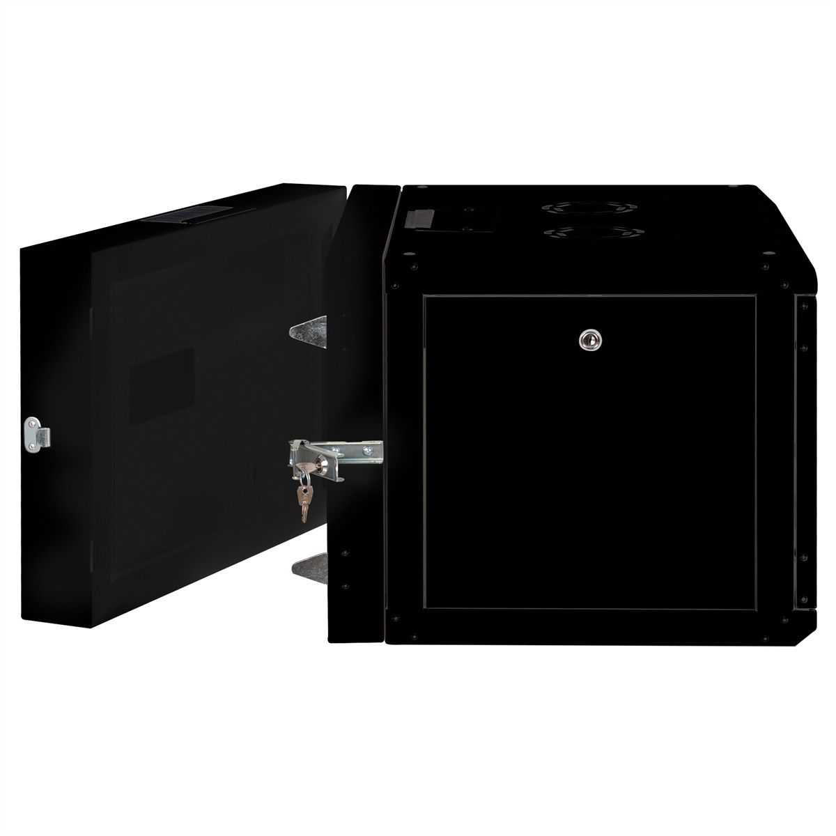 ROLINE 19-Zoll Wandgehäuse Pro 7 HE, 600x600 BxT zweiteilig schwenkbar schwarz
