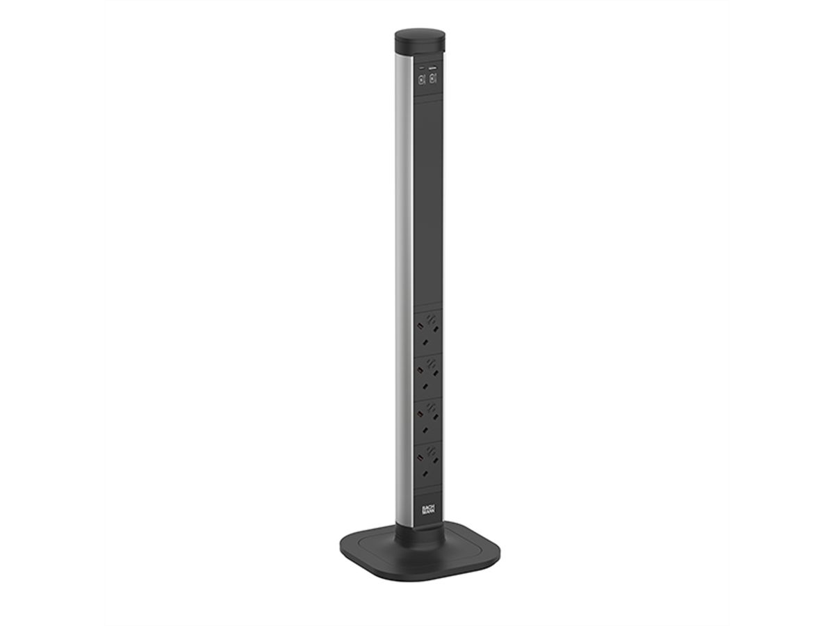 BACHMANN CYCLE Pole L 4xUK 1xUSB A/C 22W 2,5m UK