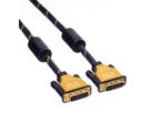 ROLINE GOLD Monitorkabel DVI, ST-ST, (24+1) dual link, Retail Blister, 3 m