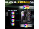 ANTEC AX85 ARGB PC Gehäuse Midi Tower Gaming ATX, schwarz