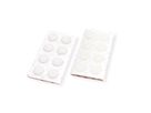 VELCRO® Klettpunkte Selbstklebend, Haken & Flausch 16mm x 16 sets Weiß