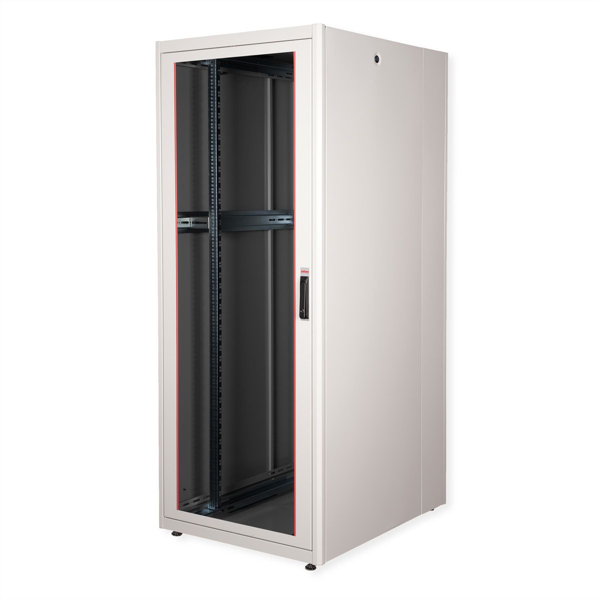 ROLINE 19-Zoll Netzwerkschrank Basic 42 HE, 800x1000 BxT Glastür grau