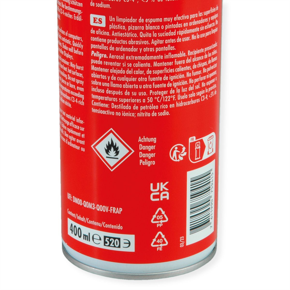 ROLINE Antistatischer Schaumreiniger, 400 ml