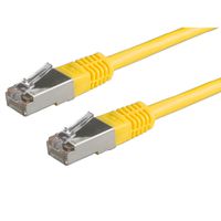 VALUE Patchkabel Cat.6 (Class E) S/FTP (PiMF), gelb, 0,5 m