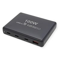 VALUE USB Charger, 4 Port (1x USB-A, 3x USB-C), max. 100W