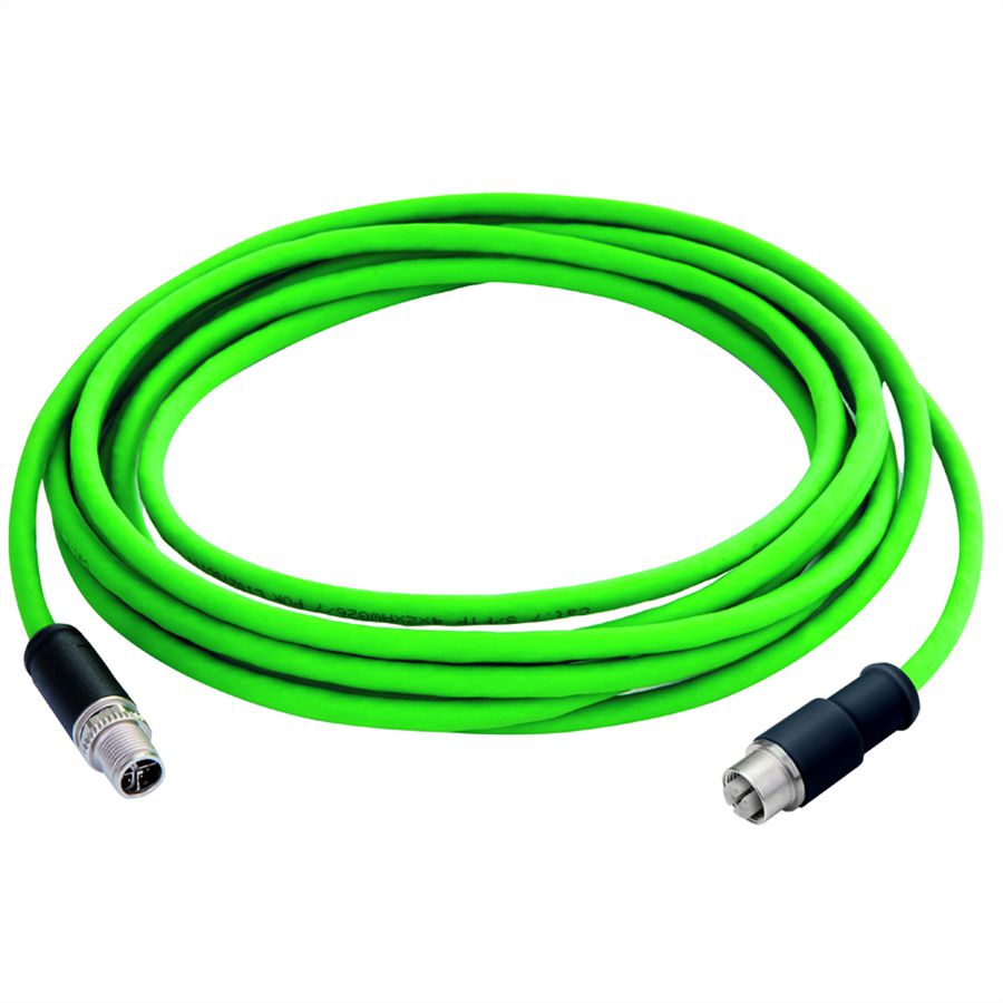 TELEGÄRTNER STX M12x1-M12x1 VL X-kod. Cat.6A, CP01CS02B-SFTP2607C7-1PUR-A1000, 10 m