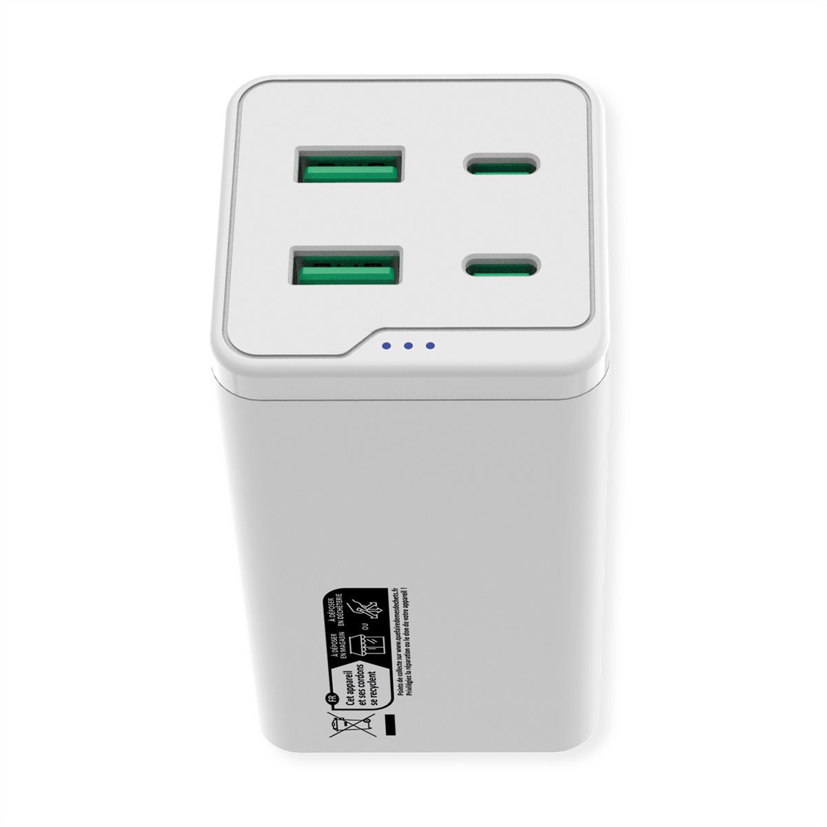 ROLINE USB Charger, 4 Port (2x USB-C, 2x USB-A QC3.0), max. 120W