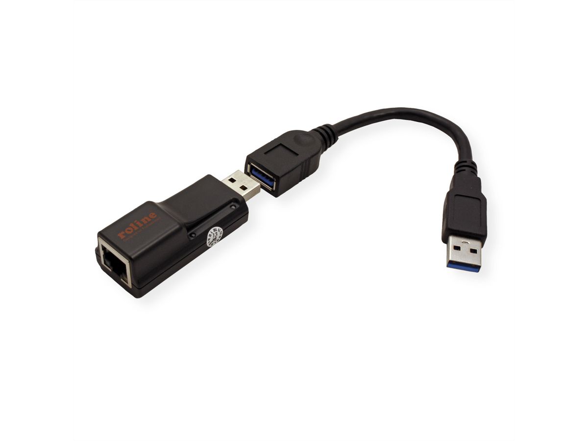 ROLINE USB 3.2 Gen 1 zu Gigabit Ethernet Konverter