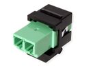 ROLINE Keystone LWL-Adapter LC/LC Duplex, Single Mode, OS2, APC
