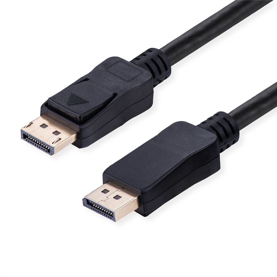 VALUE DisplayPort Kabel, v2.1, 10K, DP ST - ST, schwarz, 2 m