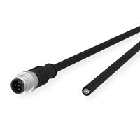 METZ CONNECT Sensor-/Aktorltg., M12-ST A-kodiert, gerade-freies Ende, ungeschirmt, 5polig, PUR, 1 m