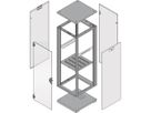 SCHROFF GESTELL HD-U 20HE 553B 500T RAL7021