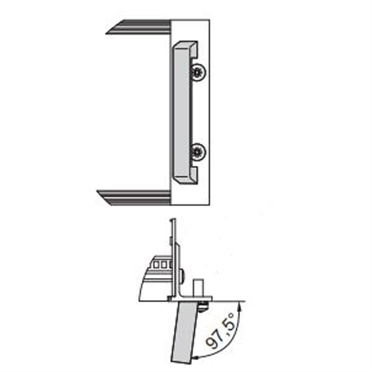 SCHROFF BGTR H M.GR.6HE 84TE 175T KD, Baugruppenträger mit Seitenwand Typ H