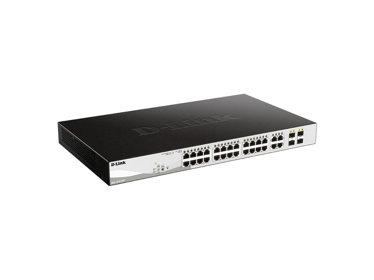D-Link DGS-1210-28P 28-Port Layer2 PoE Gigabit Smart Managed Switch