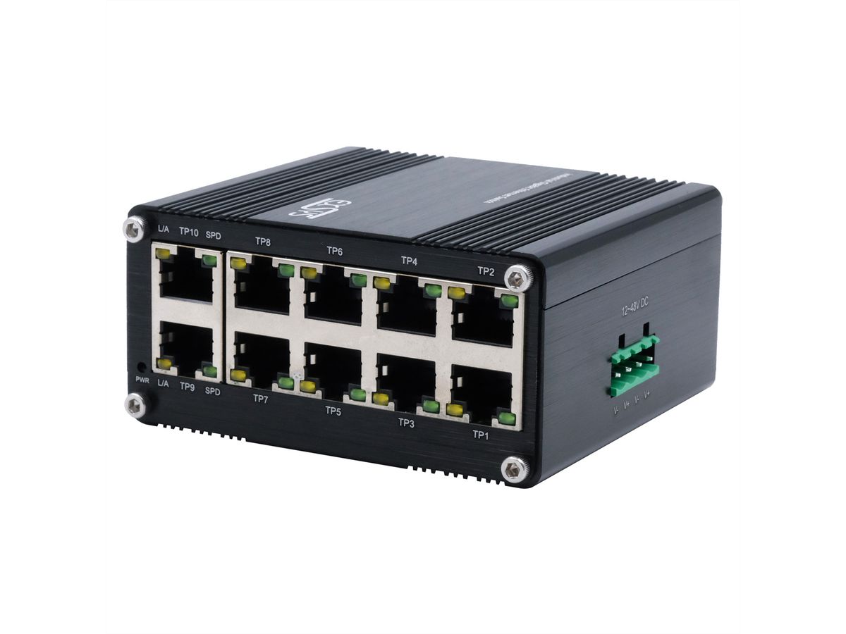 EXSYS EX-62025 10-Port Industrie Ethernet Switch