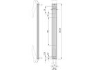SCHROFF Frontplatte für XL-Griff, 4 TE - FRONTPLATTE XL M.S.6HE 4TE