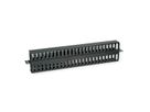 VALUE 19"-Frontplatte 1 HE, beidseitig mit Kabelkanal , schwarz