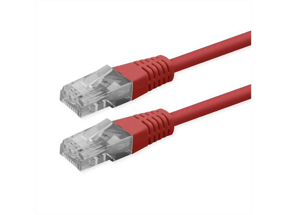ROLINE Patchkabel Cat.6 (Class E), UTP, PoE, rot, 1,5 m
