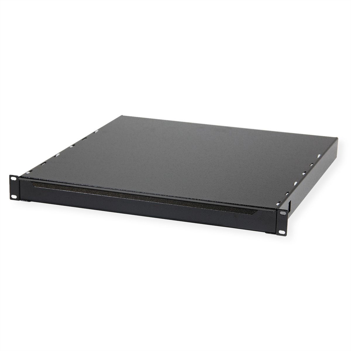 19"-Tastatureinschub 1 HE ohne Tastatur, schwarz