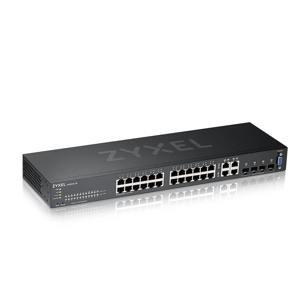Zyxel GS2220-28-EU0101F Netzwerk-Switch Managed L2 Gigabit Ethernet (10/100/1000) Schwarz
