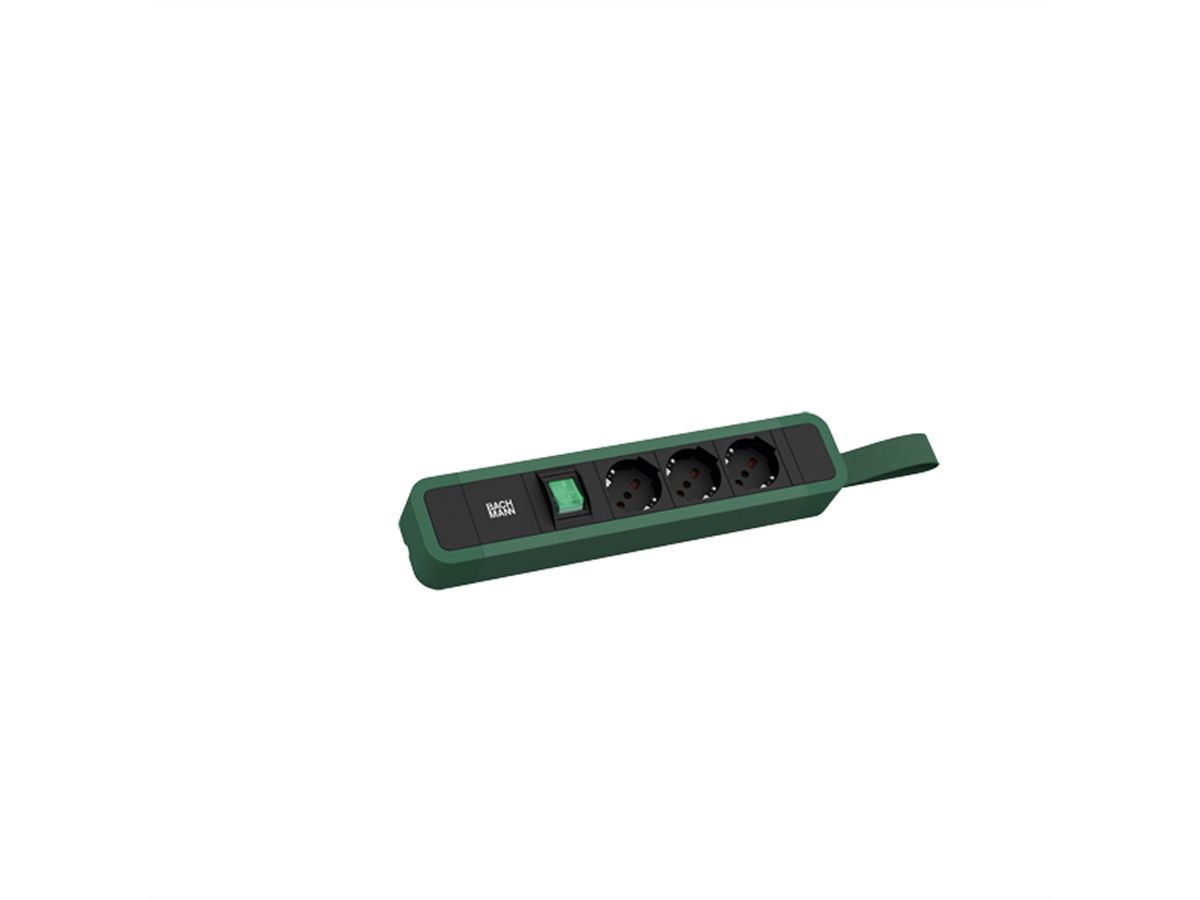 BACHMANN PRIMO 2 3xP40 1xSchalter mit Schlaufe 2,0m ITA RAL6028