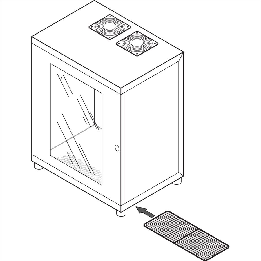 SCHROFF Luftfilter für 10" Wandgehäuse - FILTERHALTER SATZ EPCASE 10"
