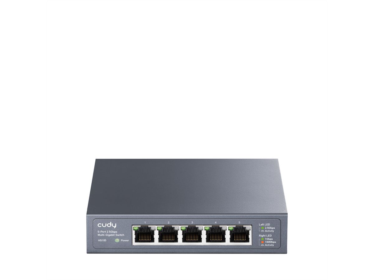 CUDY HS105 5-Port 2.5G Metal Switch