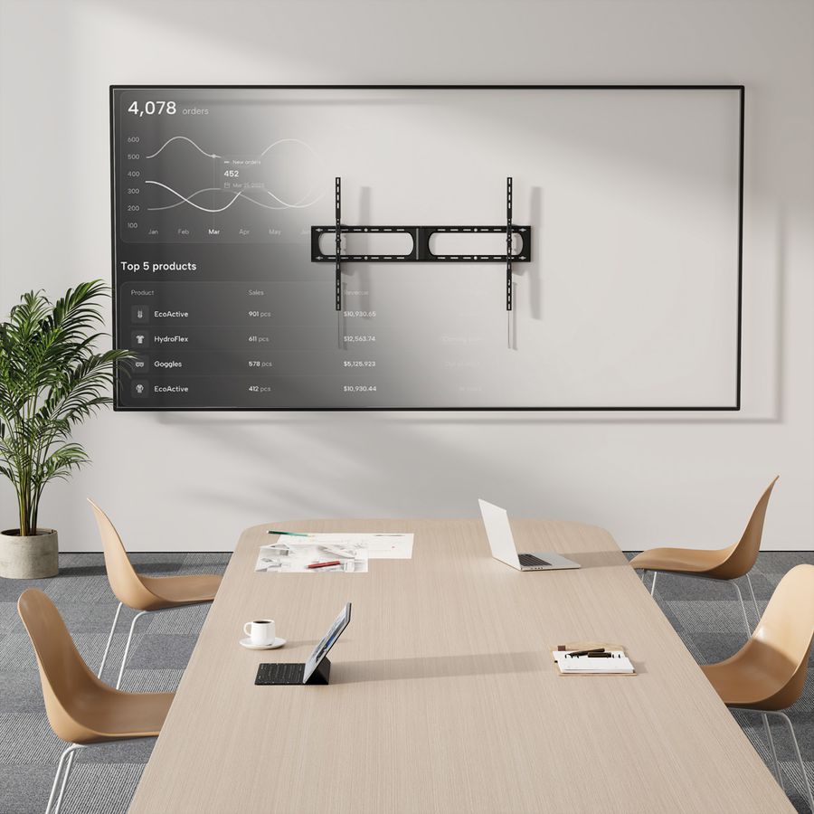 VALUE TV-Wandhalterung, fest, robust, 37-140 Zoll, bis 125 kg