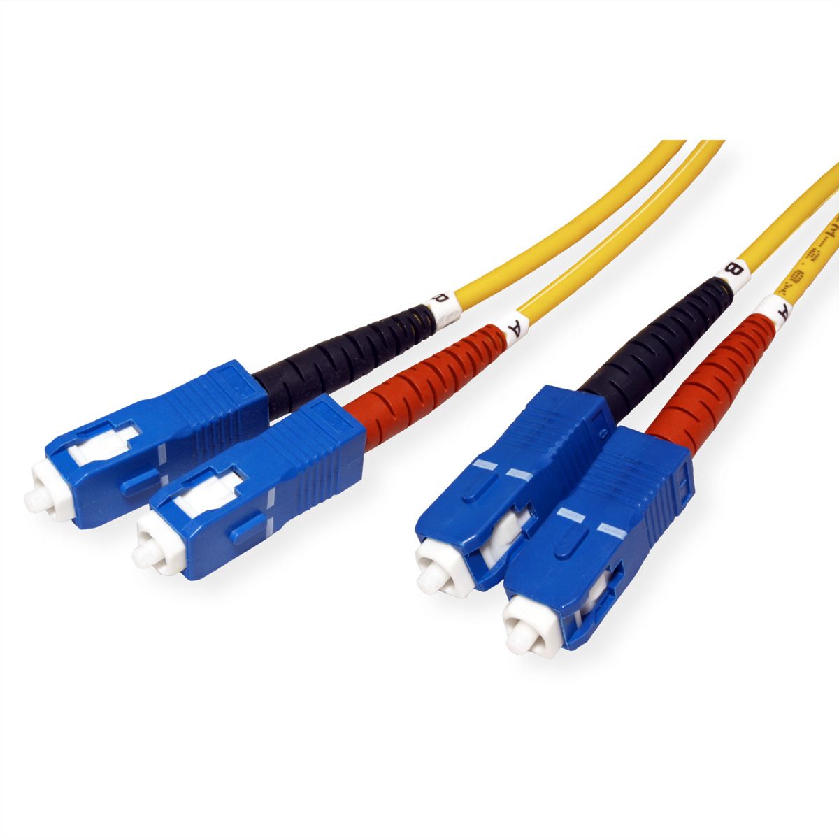Quality LWL-Kabel Single Mode E9/125µm OS2, SC/SC, gelb, 7,5 m